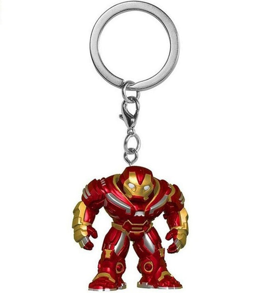 Fashion creative jewelry  new Marvel Keychain spider chivalry captain game movie surrounding key chain with box gift